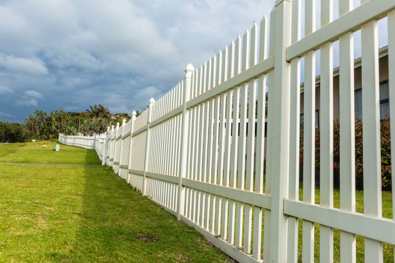 Vinyl Fence with Decorative Accents
